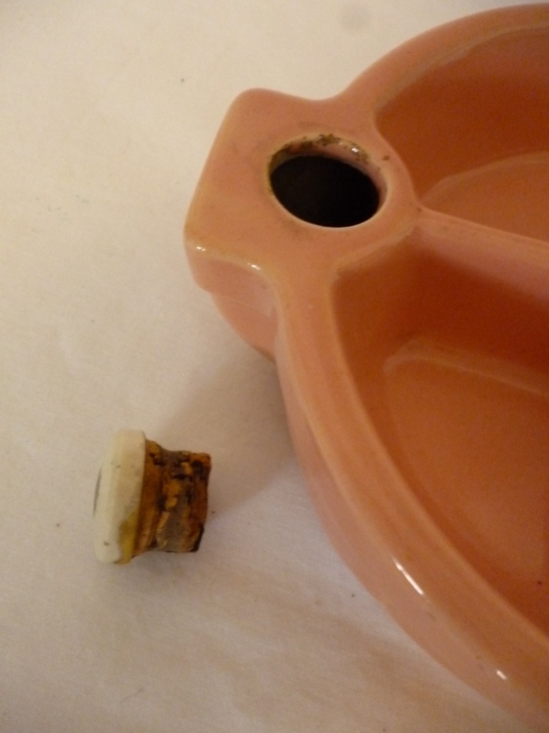 Mid Century Rose Pink Divided Pottery Baby Food Warming Dish - Etsy