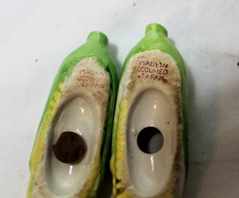 Occupied Japan Vintage Ears of Corn Salt and Pepper Shakers