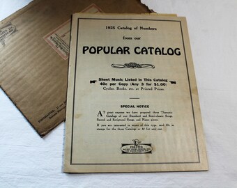 Popular Catalog of Sheet Music, Forster Music Publisher, 1925