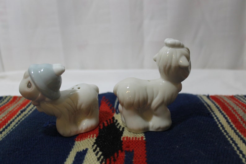 Vintage Precious Moments Lamb Salt and Pepper Shakers 1996 Etsy