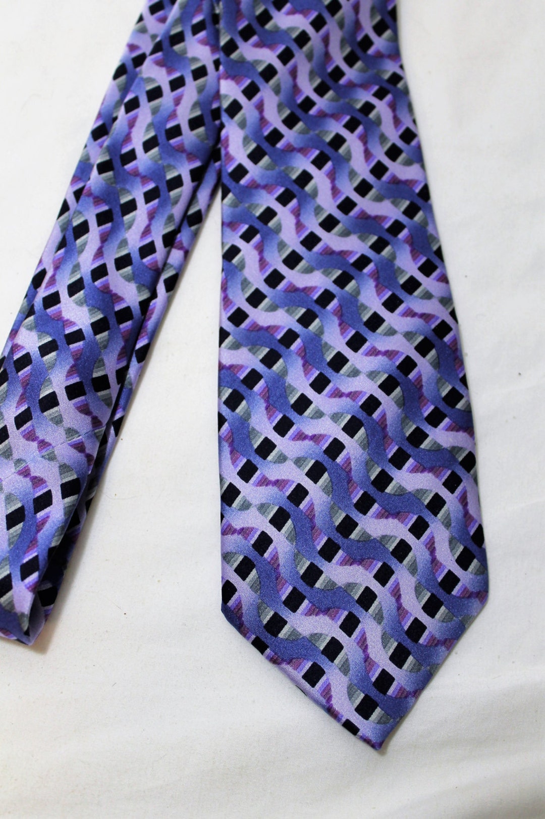 Vintage Skinny Giorgio Bissoni Boy's Silk Necktie Purple - Etsy
