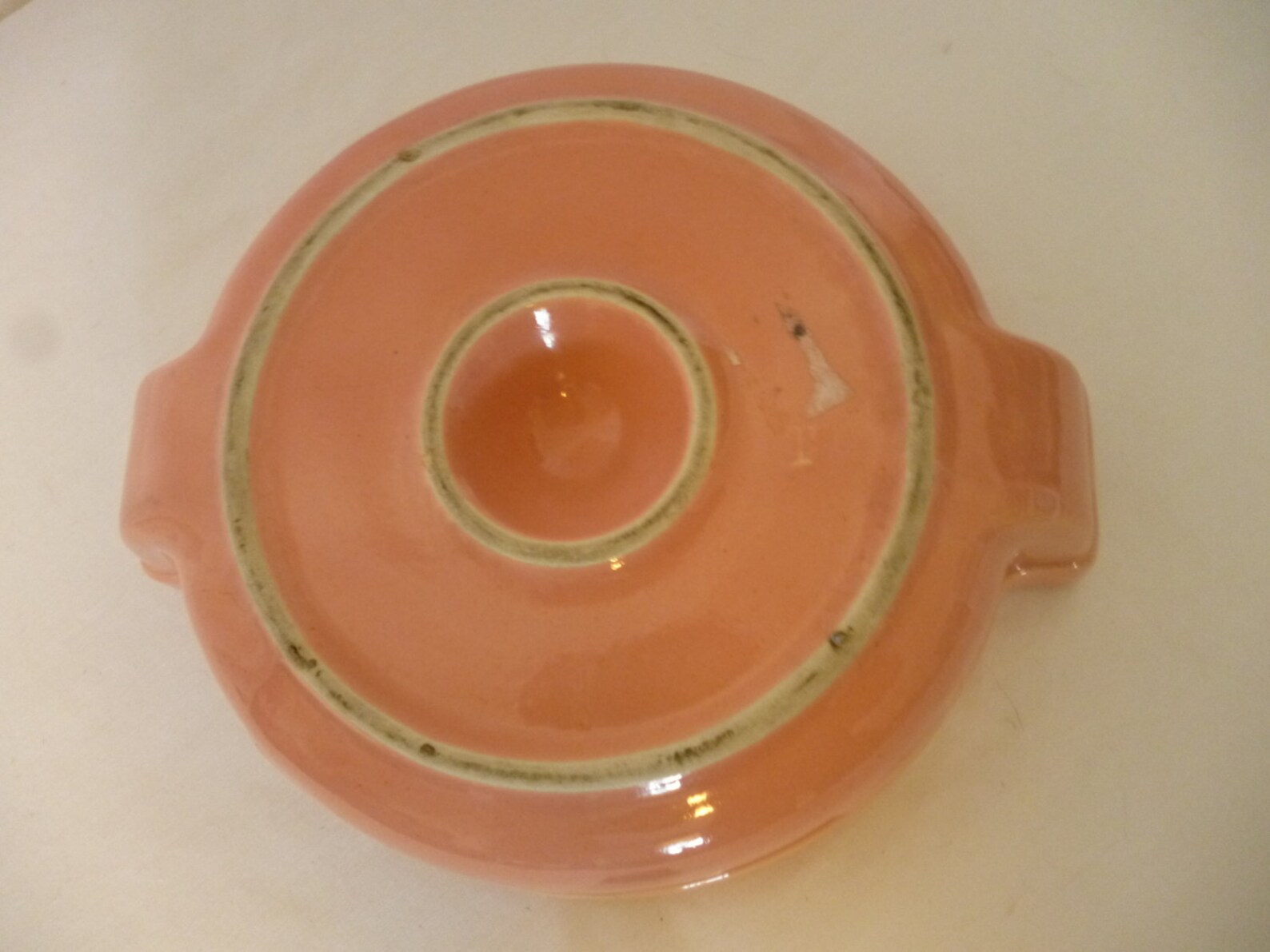 Mid Century Rose Pink Divided Pottery Baby Food Warming Dish - Etsy