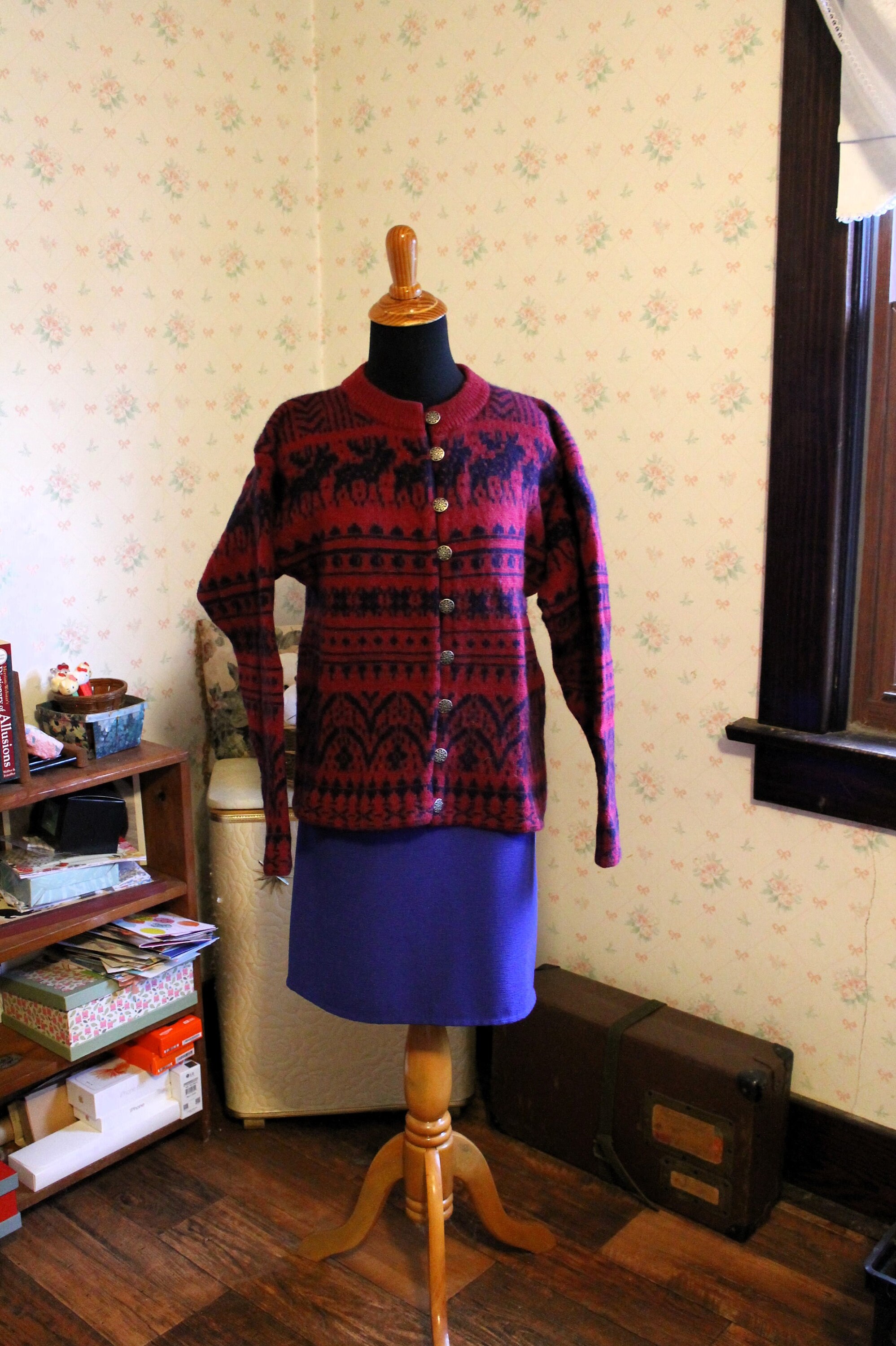 Moose Cardigan - Etsy