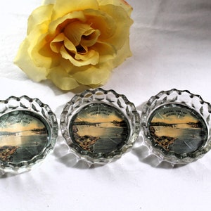 Set of 3 Niagara Falls Souvenir Glass Coasters