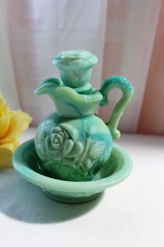 食器 AVON Avon Victorian Pitcher & Bowl, Soap Dish and Powder Sachet