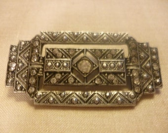 SALE Vintage Art Deco Marcasite Brooch