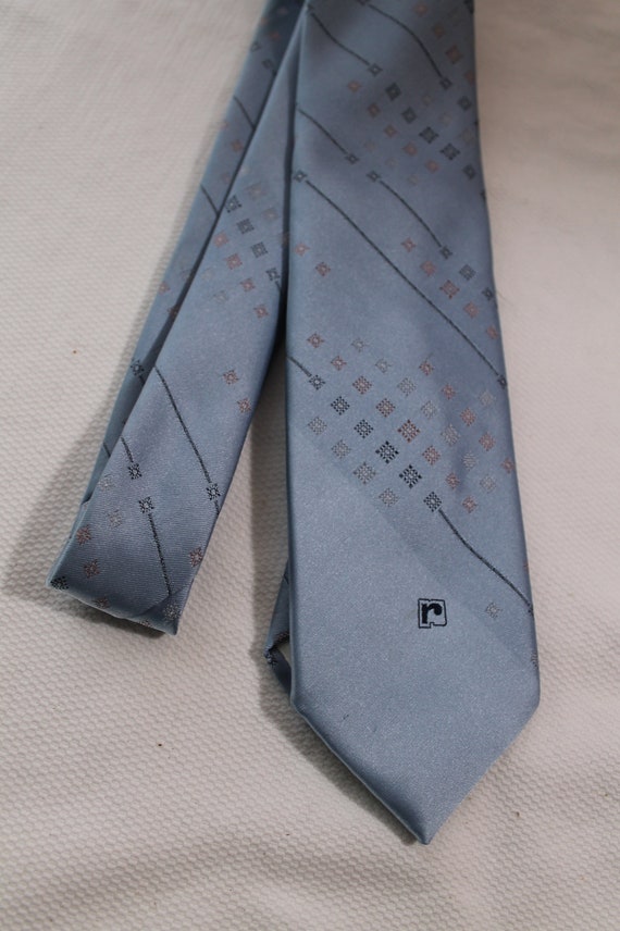 Vintage 80s PACO RABANNE 3 X 54 Inch Silk Necktie… - image 1