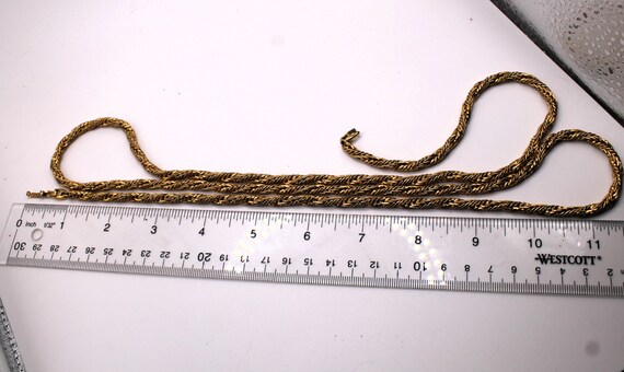 42 Inch Rope Vintage MONET 42 Inch Rope Chain, Statement Necklace - Gem