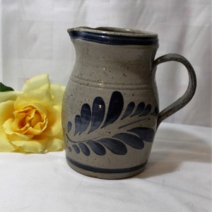 Westerwald Pottery Stonware Pitcher, Phil Schaltenbrand, Scenery Hill, PA, Bogdewic Chevrolet Advertising