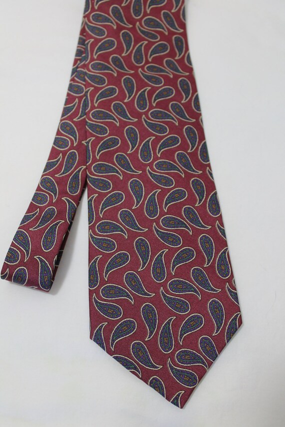 Vintage ISACO 3.75 Inch Wide Silk Necktie Mauve Paisley | Etsy