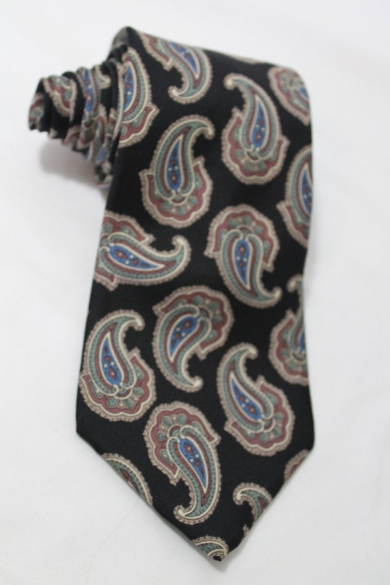 Vintage HALSTON III 3.5 Inch Wide Silk Necktie, B… - image 4