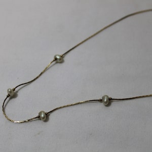 Vintage NAPIER Gold Tone and Faux Pearl Choker