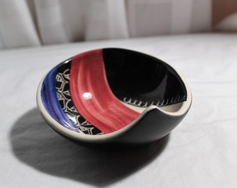 Vintage JIE GANTOFTA Sweden Teardrop Art Bowl #308