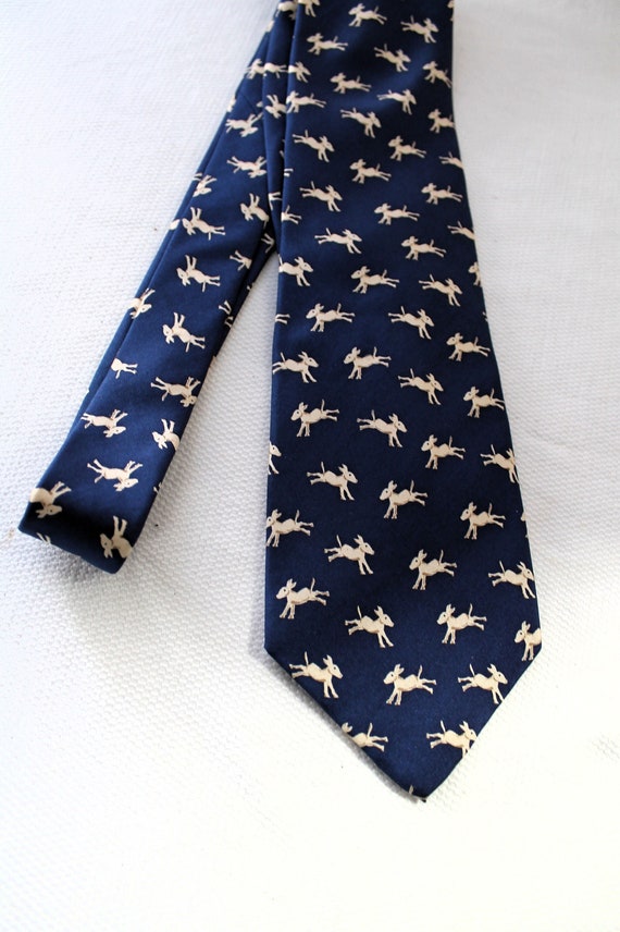 Democratic Mascot Donkey Silk Necktie, 3.75 X 56 I