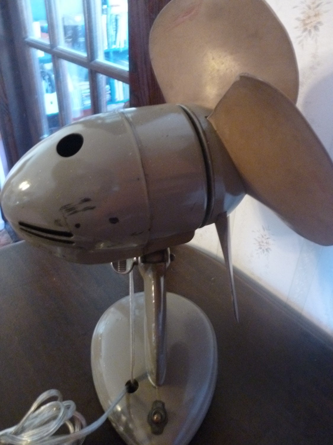 SALE Industrial Age SAMSON Rubber Blade Electric Tabletop Fan Etsy