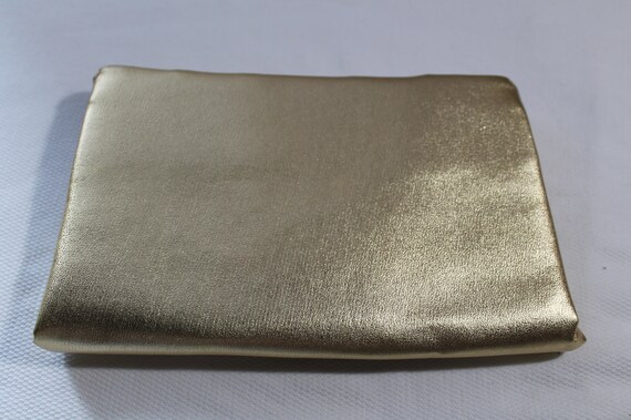 1980s AVON "Polished Gold" Evening Bag, Vegan Clu… - image 3
