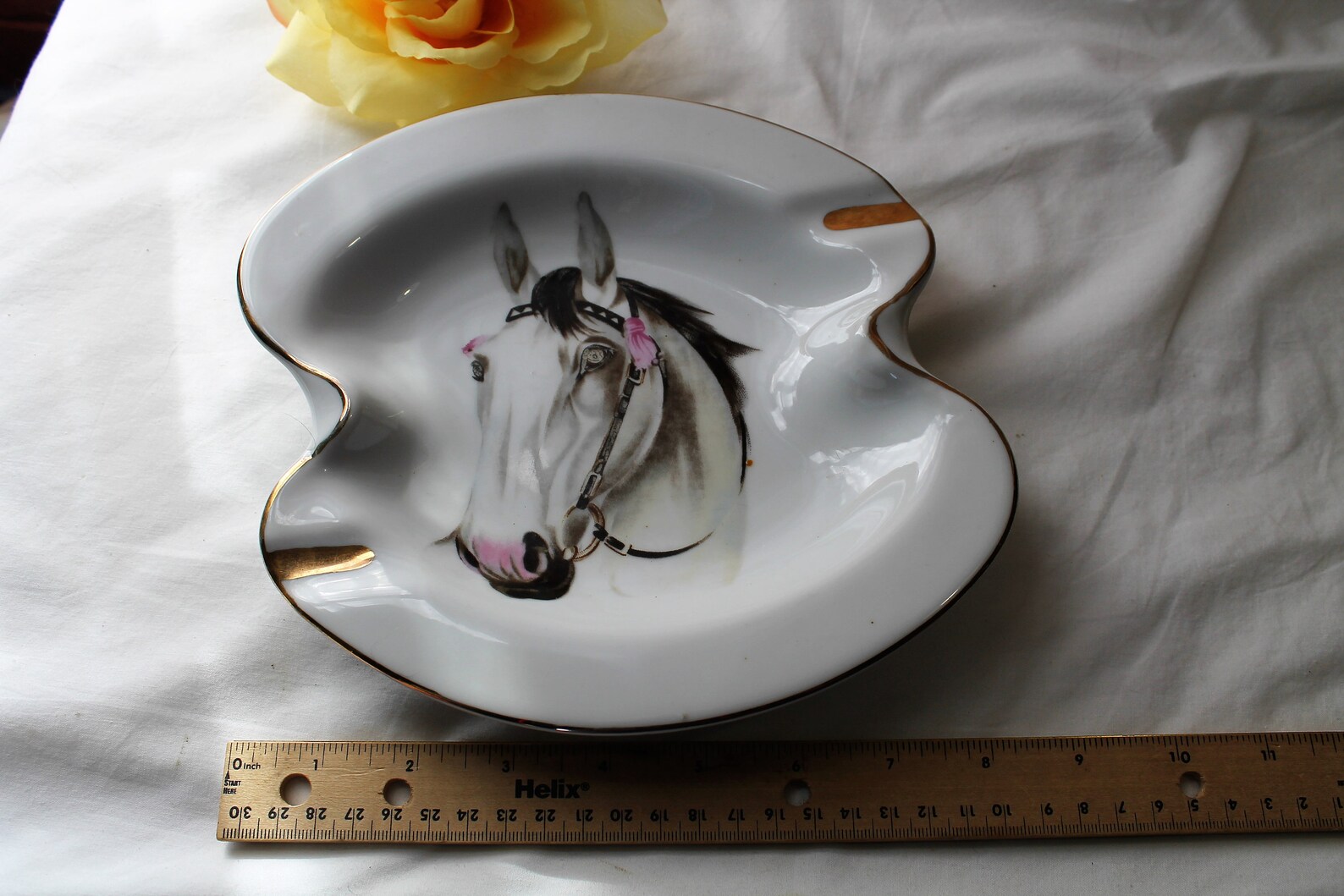 Vintage Porcelain Horse Head Ashtray Horse Lover Gift Etsy