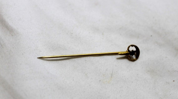 Beautiful Edwardian George L. Paine Gold Stick Pi… - image 4