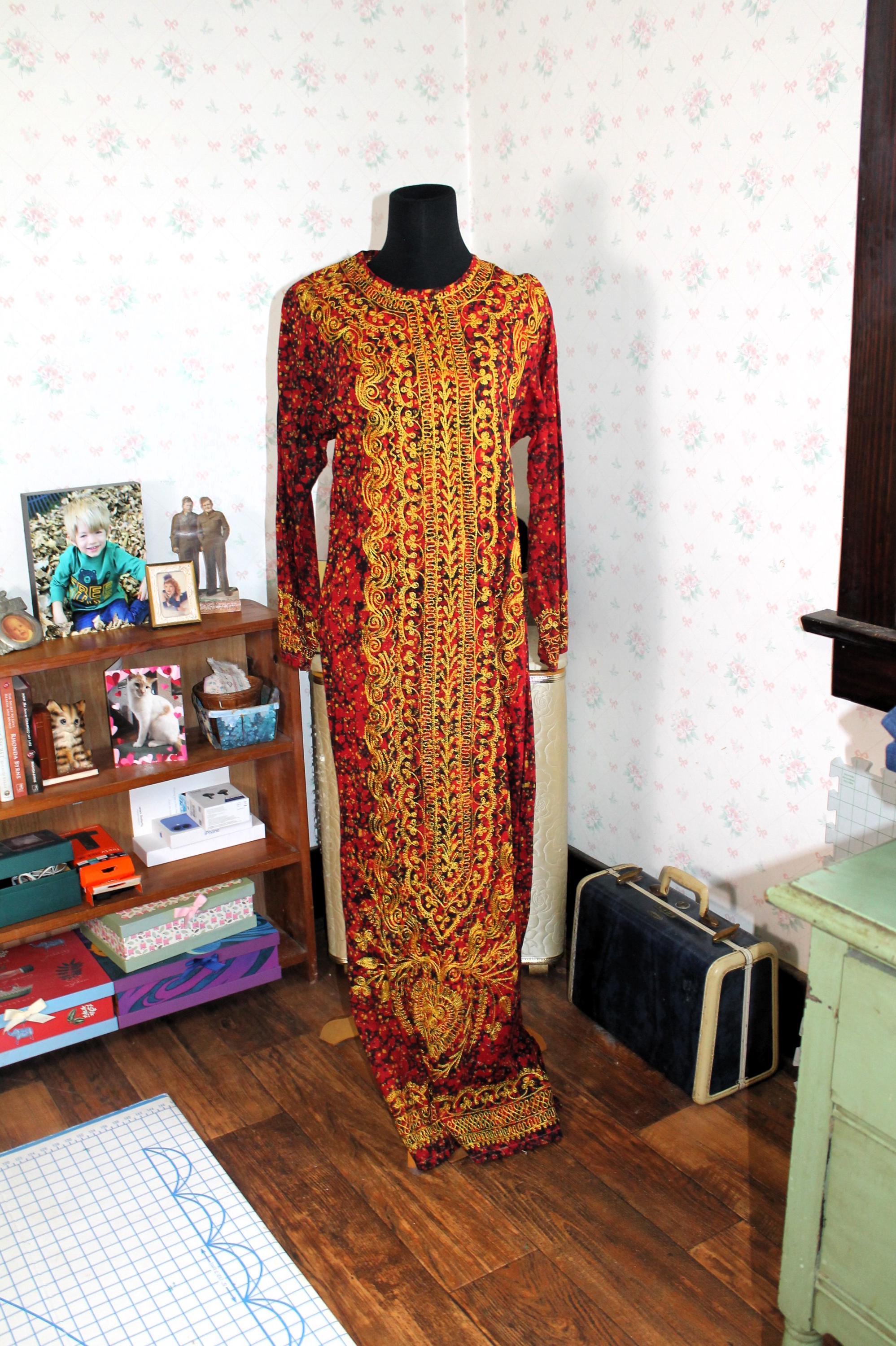 red dress for pregnant lady Red Lurex Maternity Cowl Neck Dress