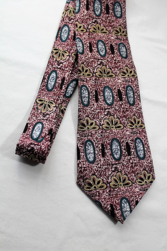 Vintage GUY LAROCHE Diffusion Silk Necktie, Wine, 