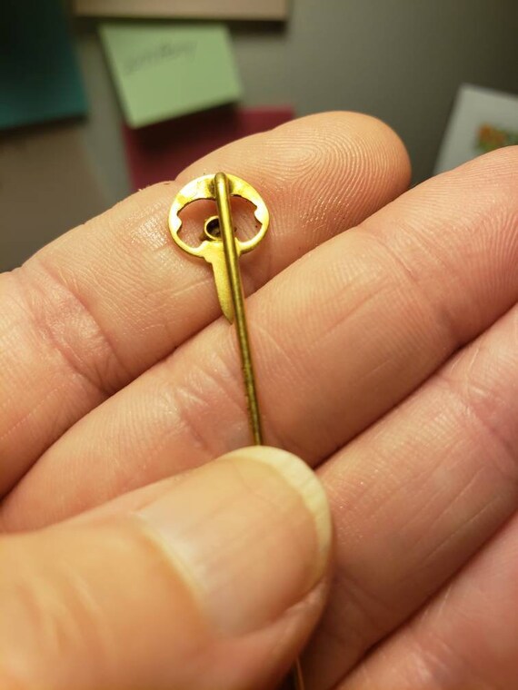 Beautiful Edwardian George L. Paine Gold Stick Pi… - image 5