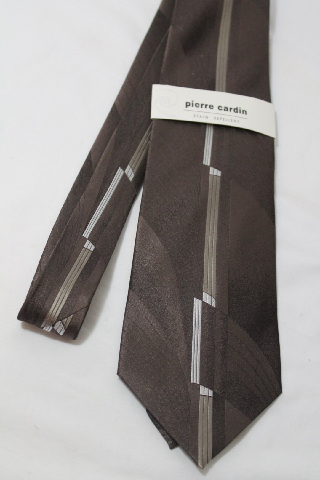 Vintage PIERRE CARDIN 4 Inch Wide Brown Silk Necktie NOS With - Etsy