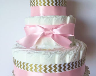 pineapple diaper cake