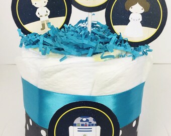 baby yoda diaper cake