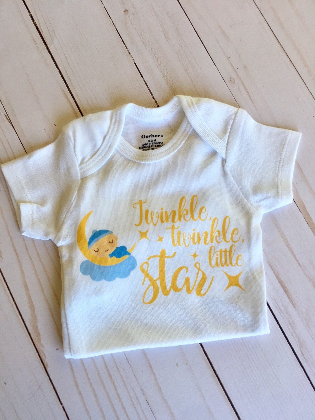 Twinkle Twinkle Little Star cute Baby Grow body Suit Vest gift present z1