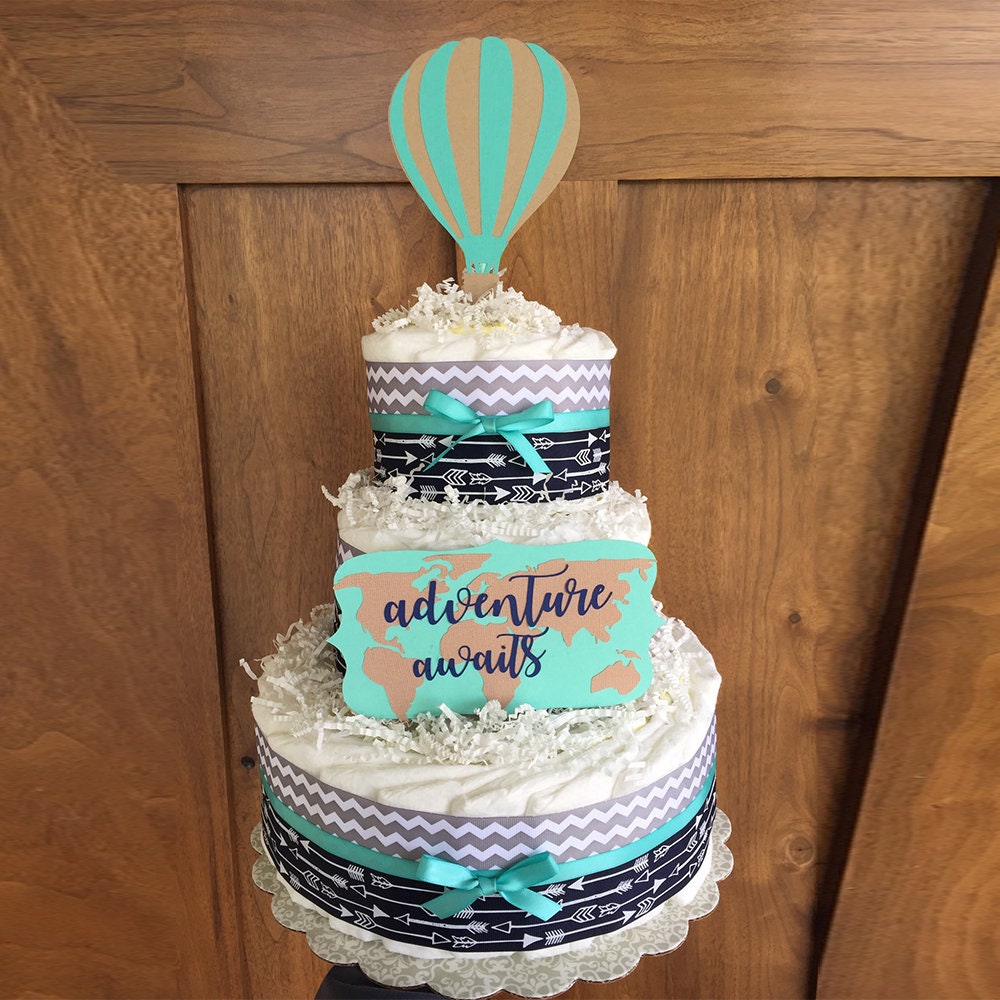 balloon diaper cake