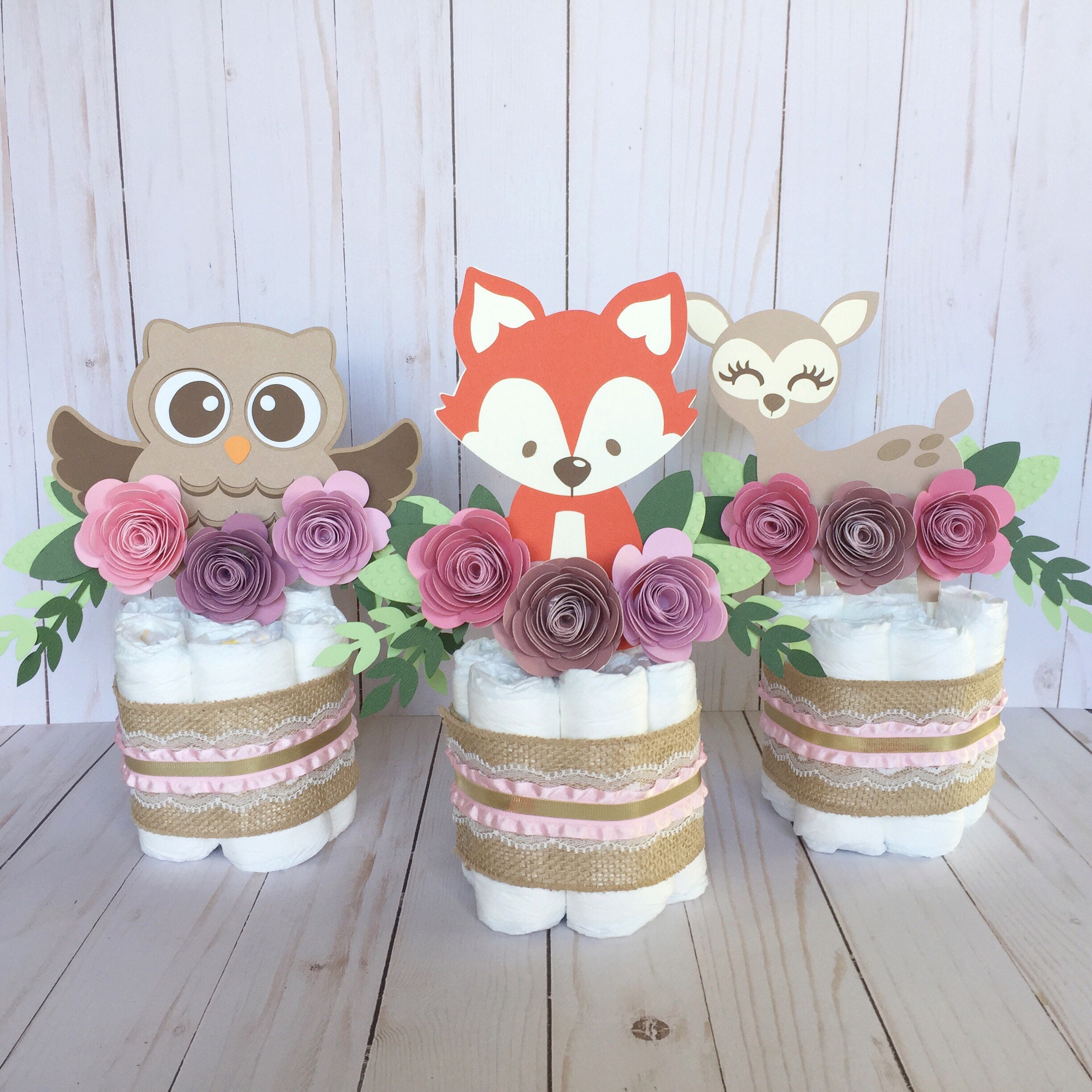 Woodland Baby Shower Woodland Cake Floral Baby Decor Baby