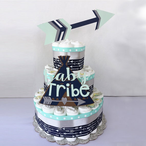 Diaper Cake Lumberjack Baby Shower Tier Diaper Cake And Sets