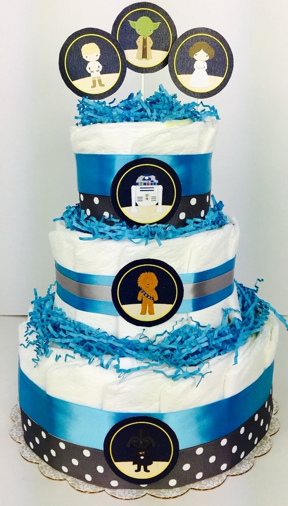 Star Wars Inspired Centerpieces Star Wars Diaper Cake Baby