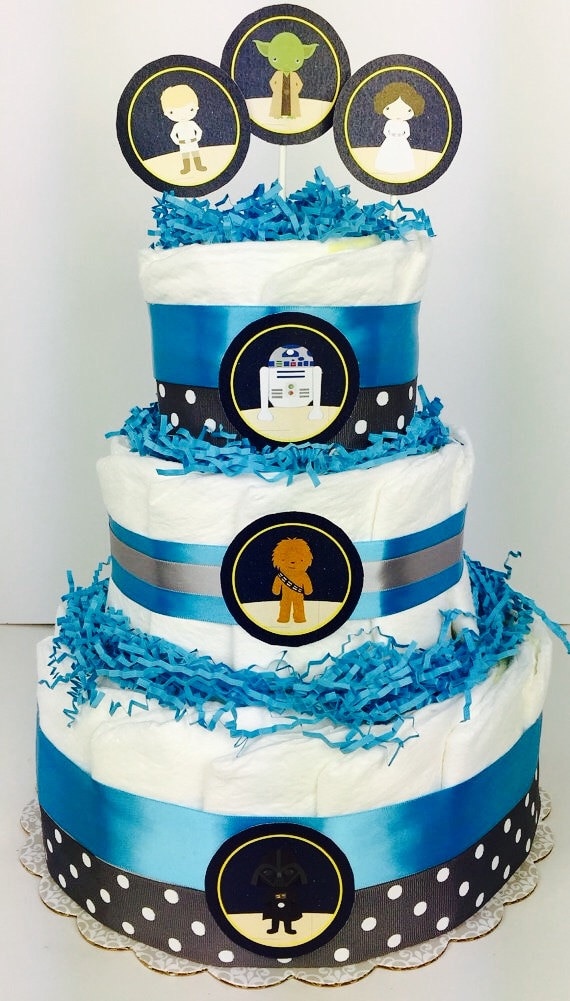 star wars diaper cake