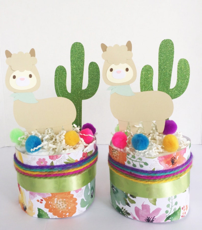 Llama baby shower decorations Centerpiece fiesta baby Etsy