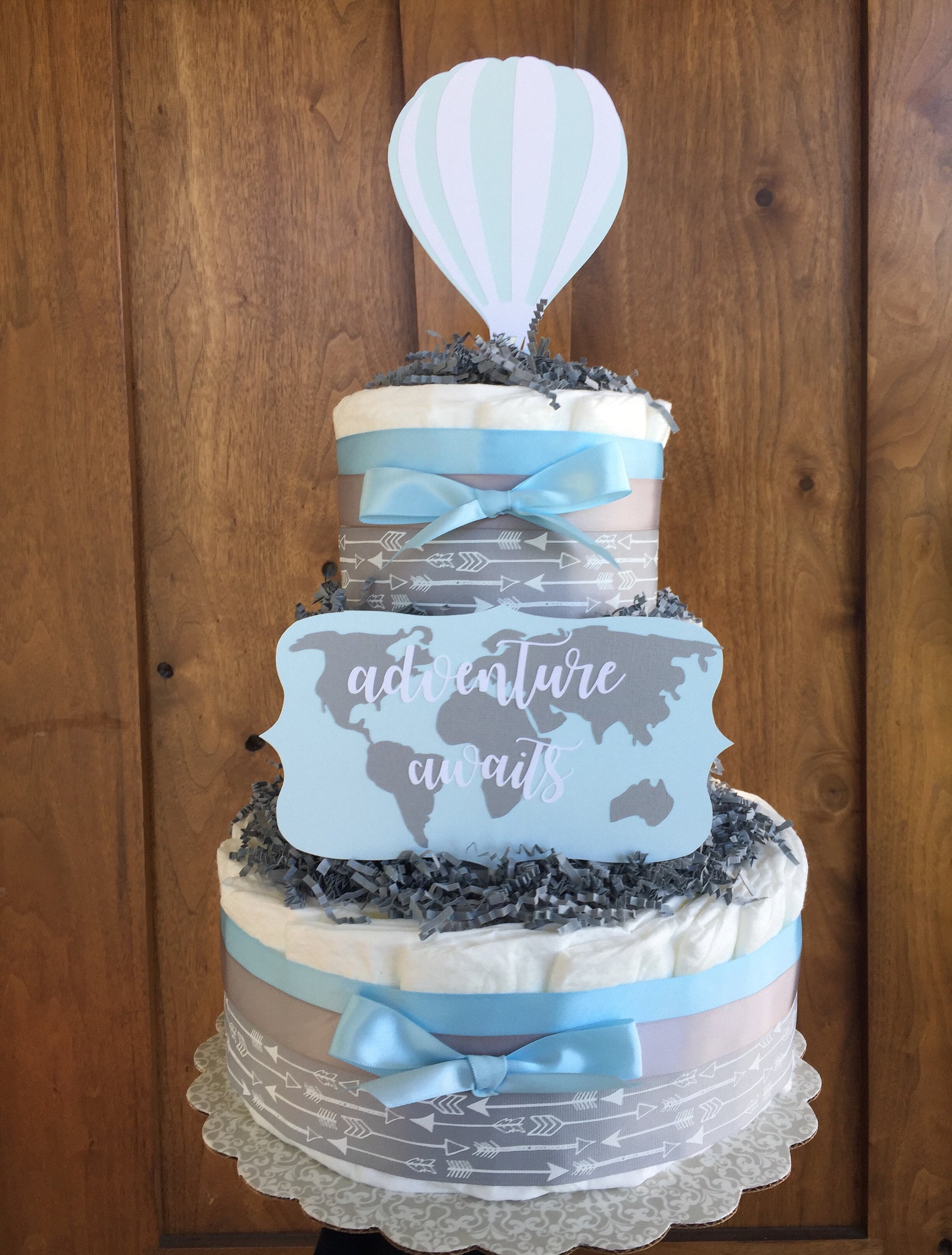 airplane baby shower cake