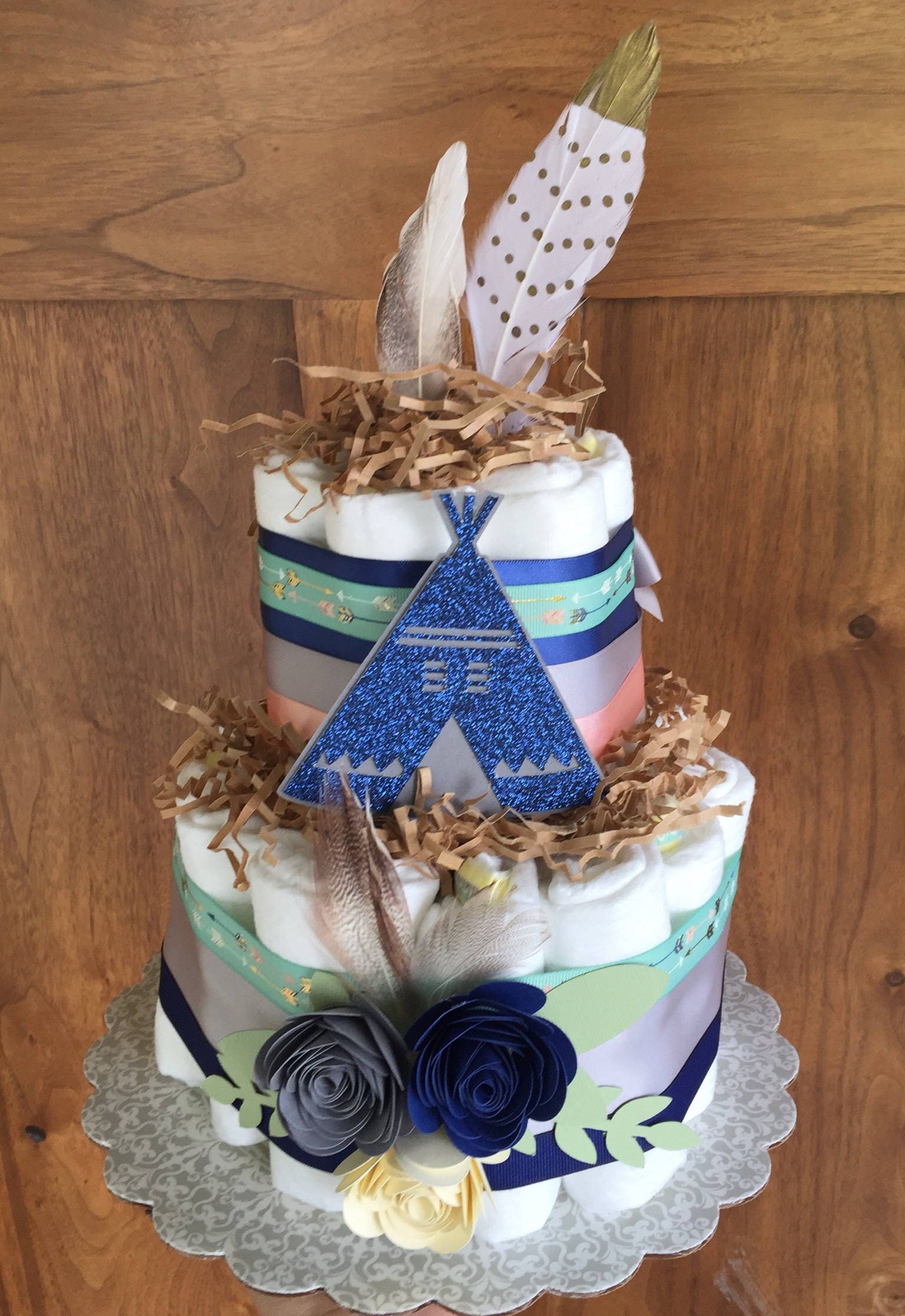 teepee diaper cake