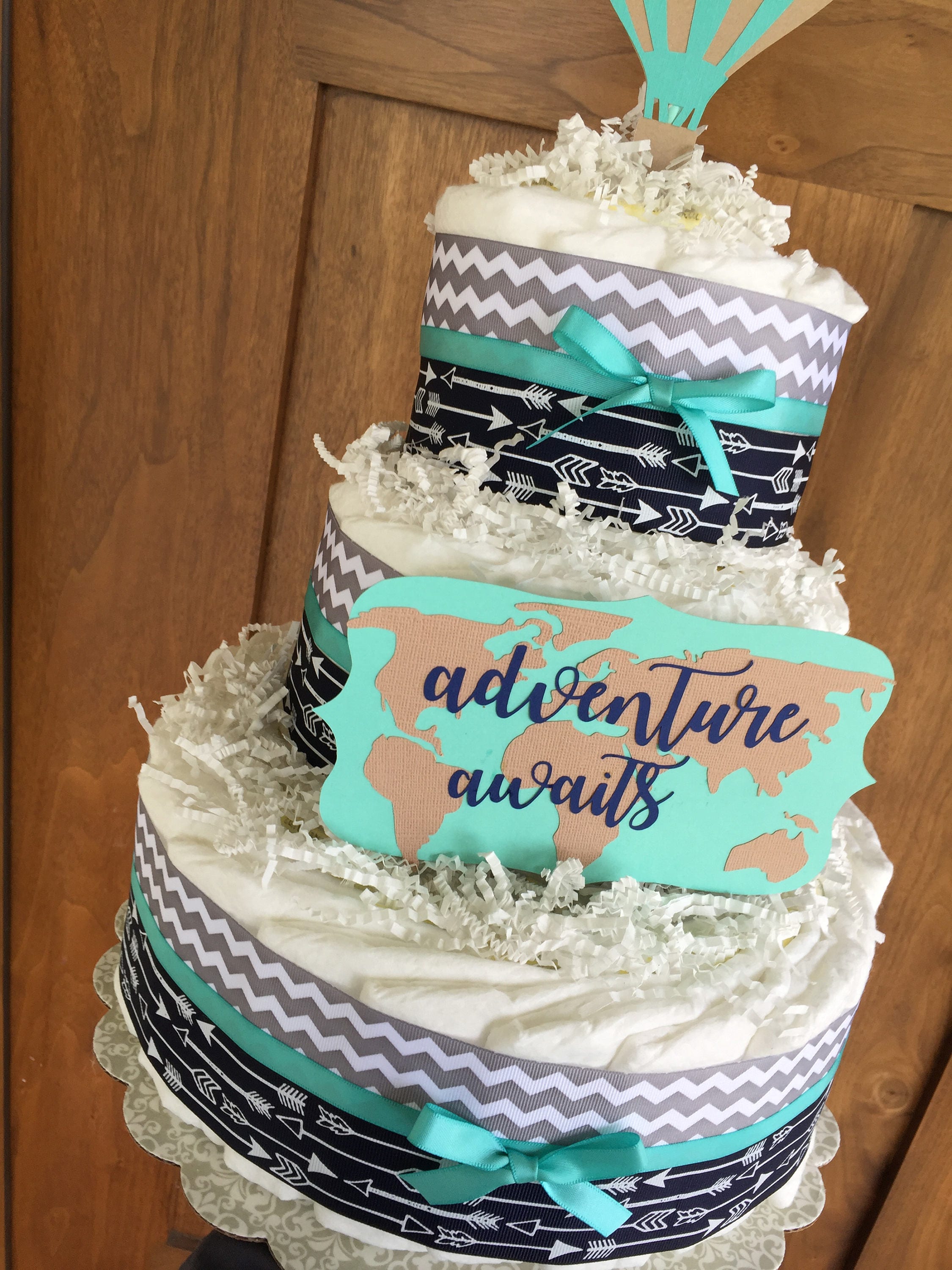 balloon diaper cake