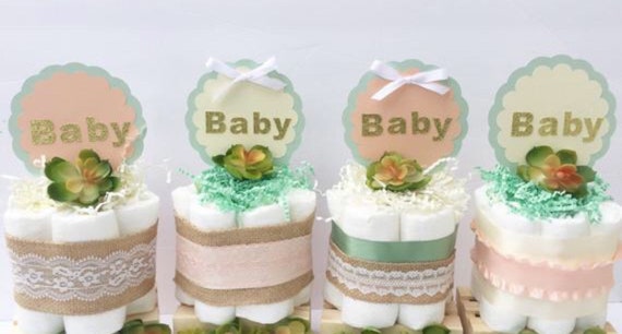 natural baby shower decorations