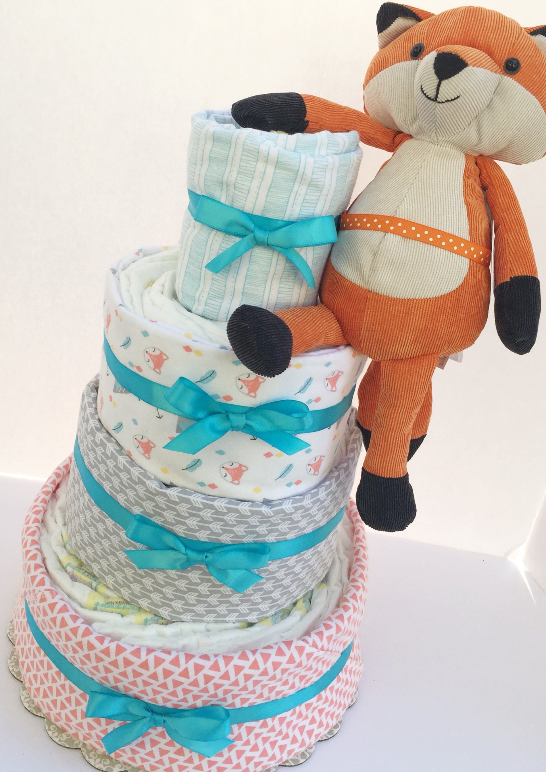 Woodland Table Diaper Cake Boy Baby Shower Gift Set Boy Gift Woodland Table Diaper Cake Boy Baby Shower Gift Set Boy Gift