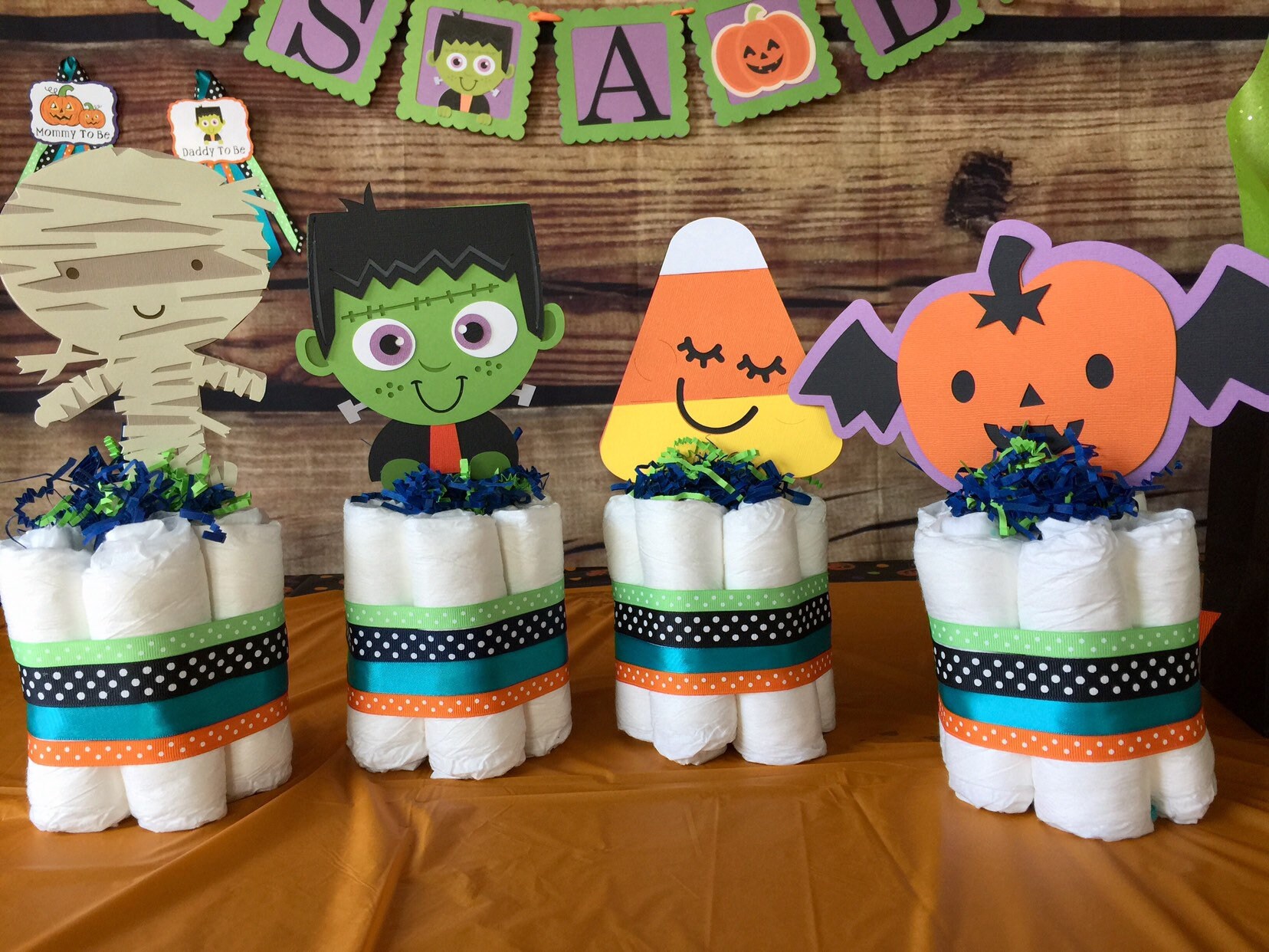halloween diaper cake