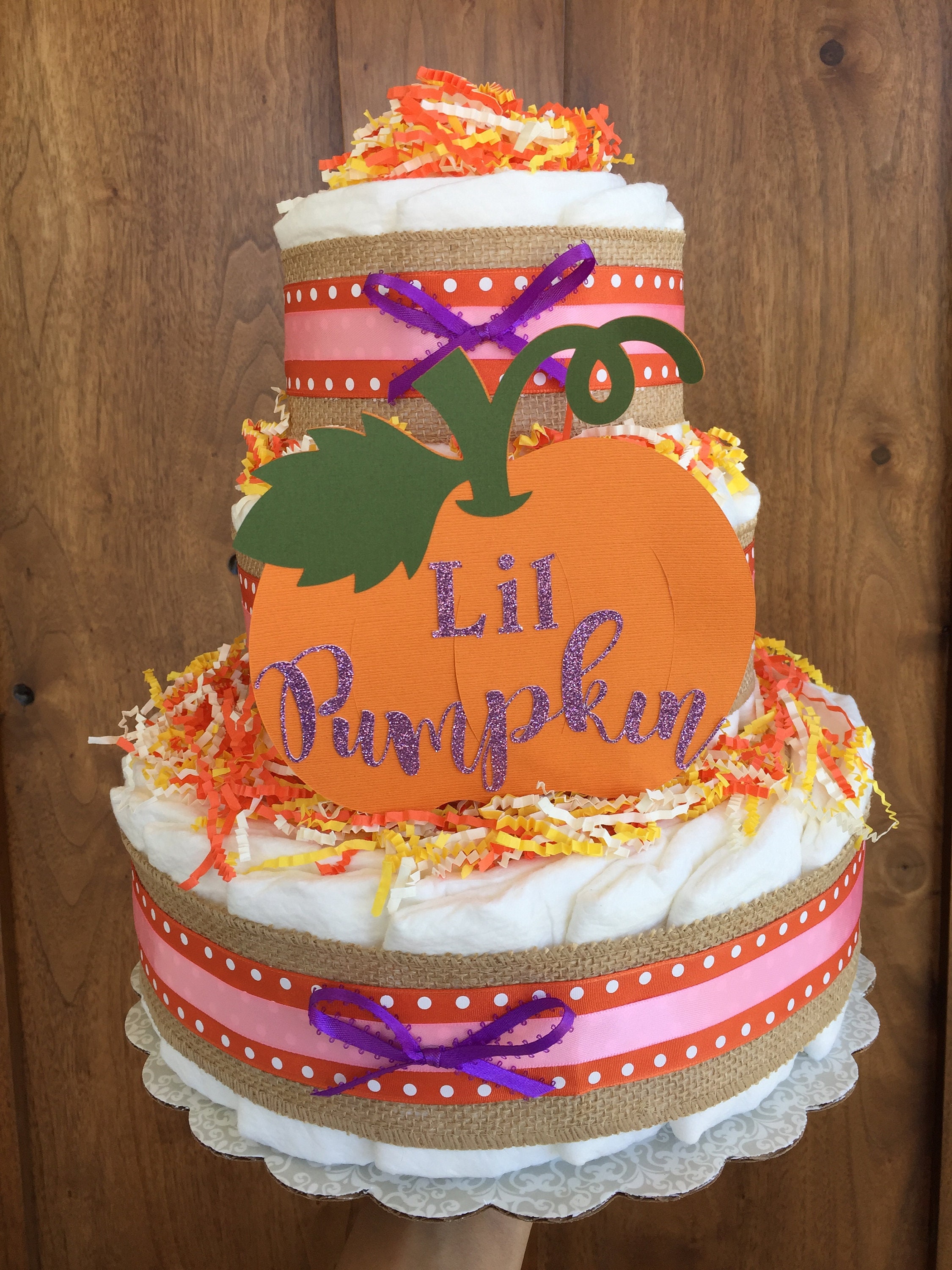 fall diaper cake