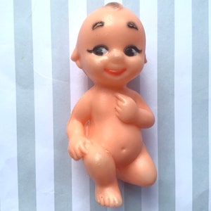 Adorable Vintage Baby Doll Miniature 3 1/2” tall