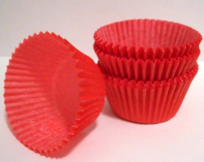 Red Cupcake Liners Standard Size Choose Set of 50 or 100 Etsy