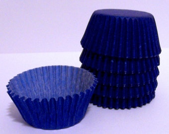 Mini Blue Baking Cups- Candy Liners- Choose Set of 50 or 100