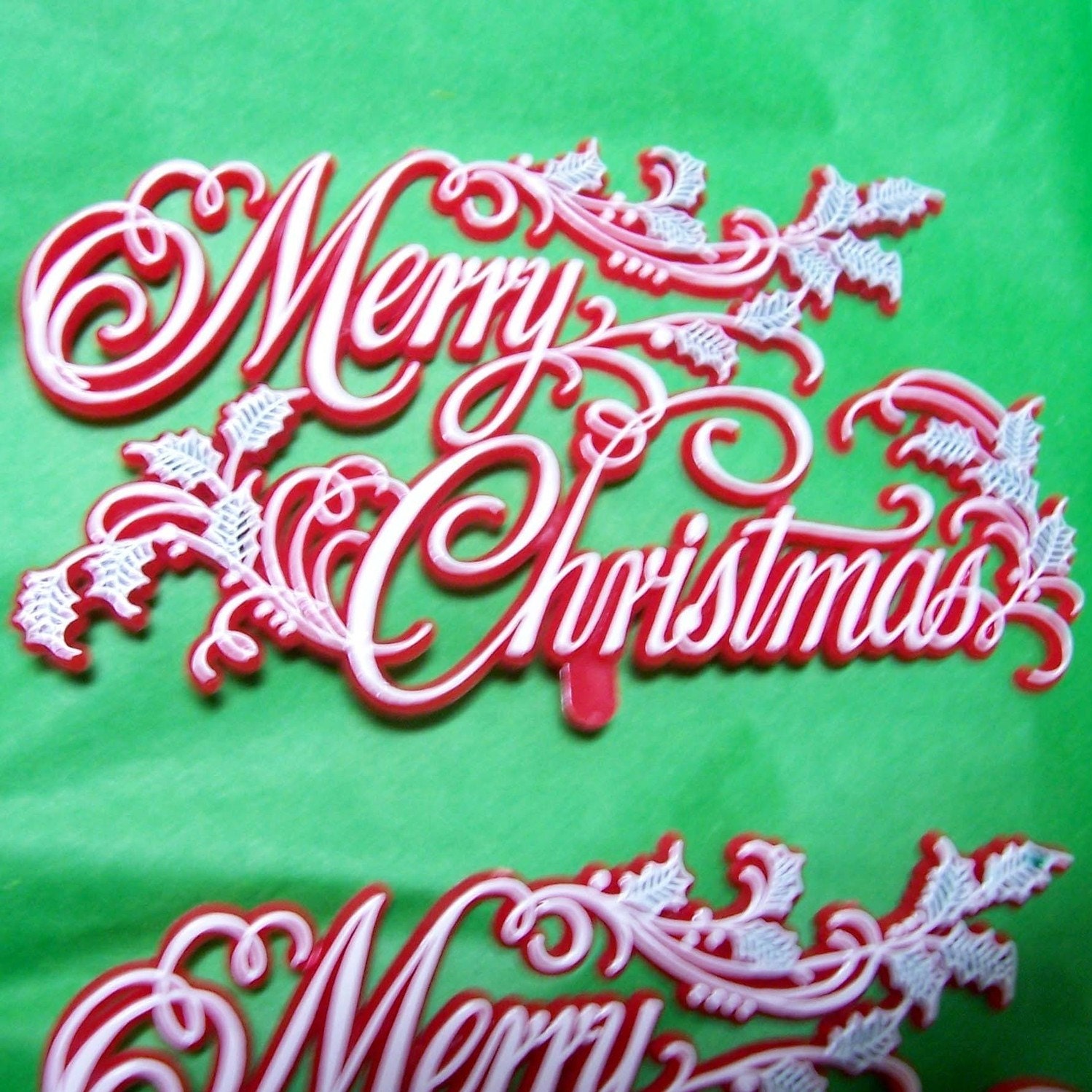 2 Merry Christmas Plaque Etsy