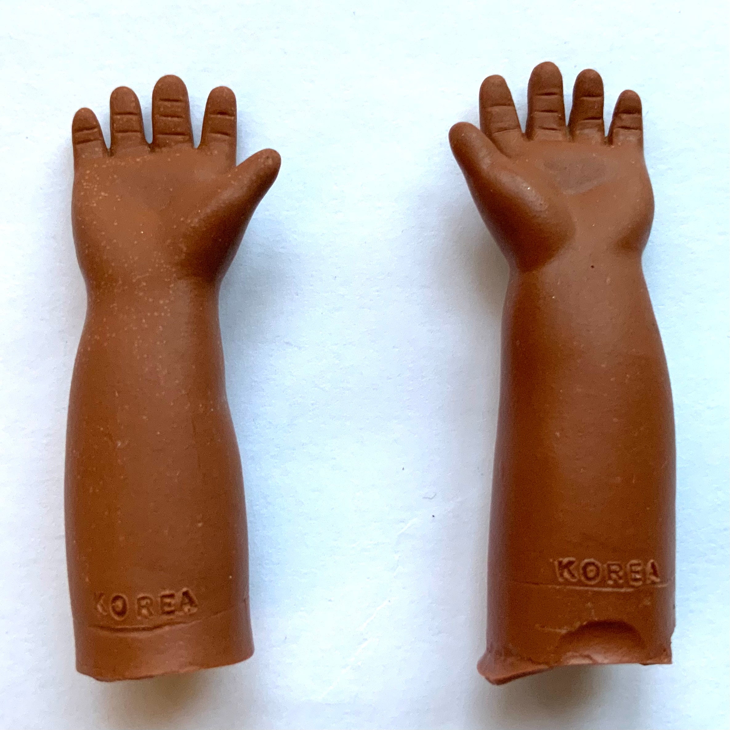 Two Rubber Doll Hands 1 3/4 inches long Etsy