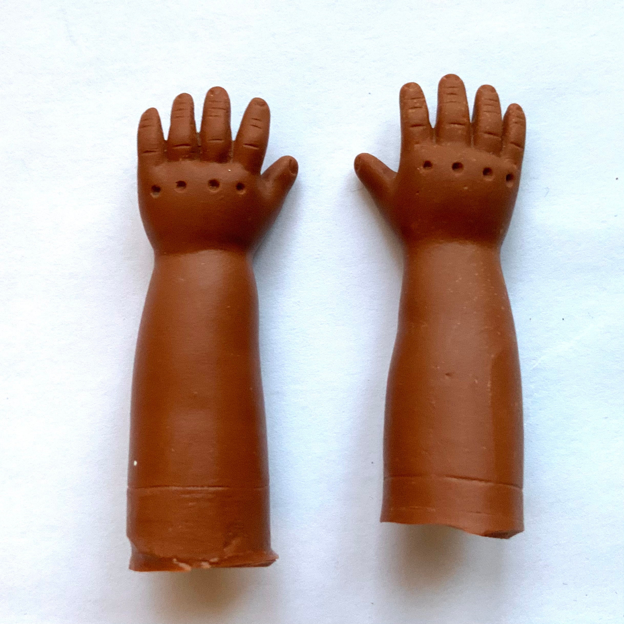 Two Rubber Doll Hands 1 3/4 inches long Etsy