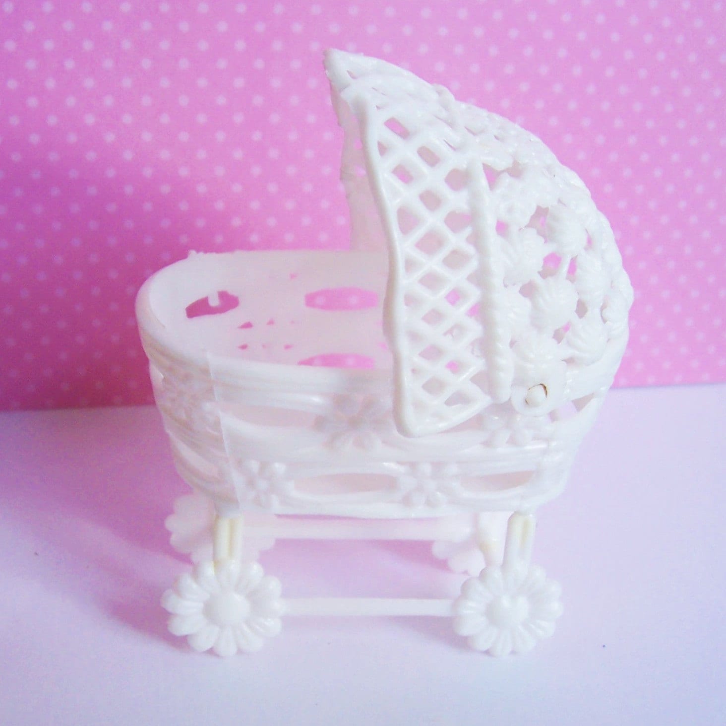 Baby Cake Topper White Plastic Vintage in Original Etsy