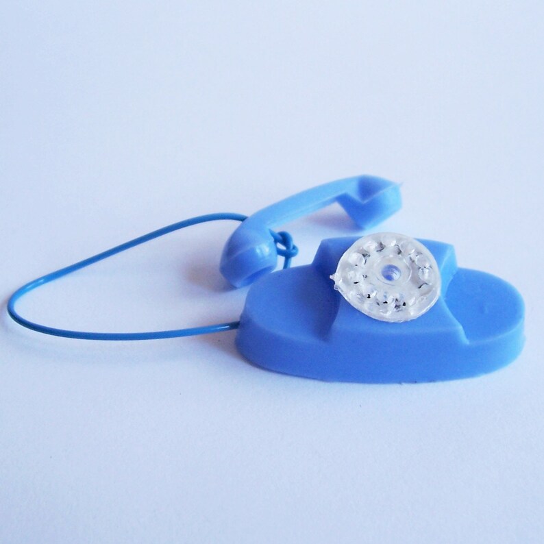 Vintage Lt Blue Princess Phone Miniature